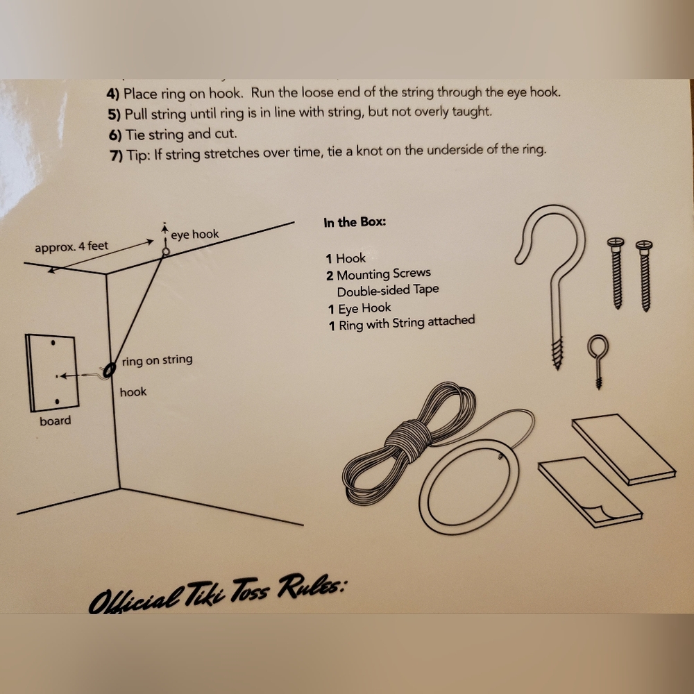 Tiki Toss Sportsman Series Bass Fishing Hook and Ring Toss Family Game -… - Picture 4 of 4